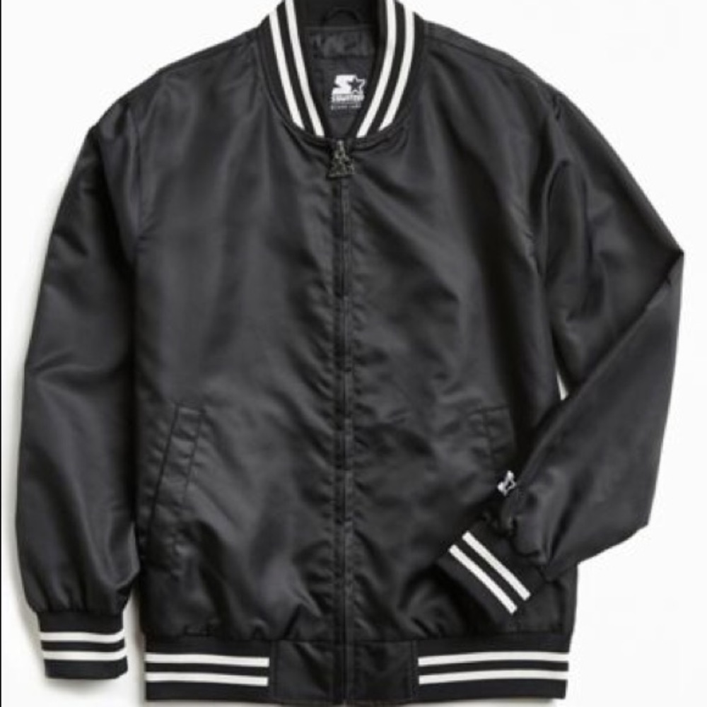Starter zip up jacket (black and white)